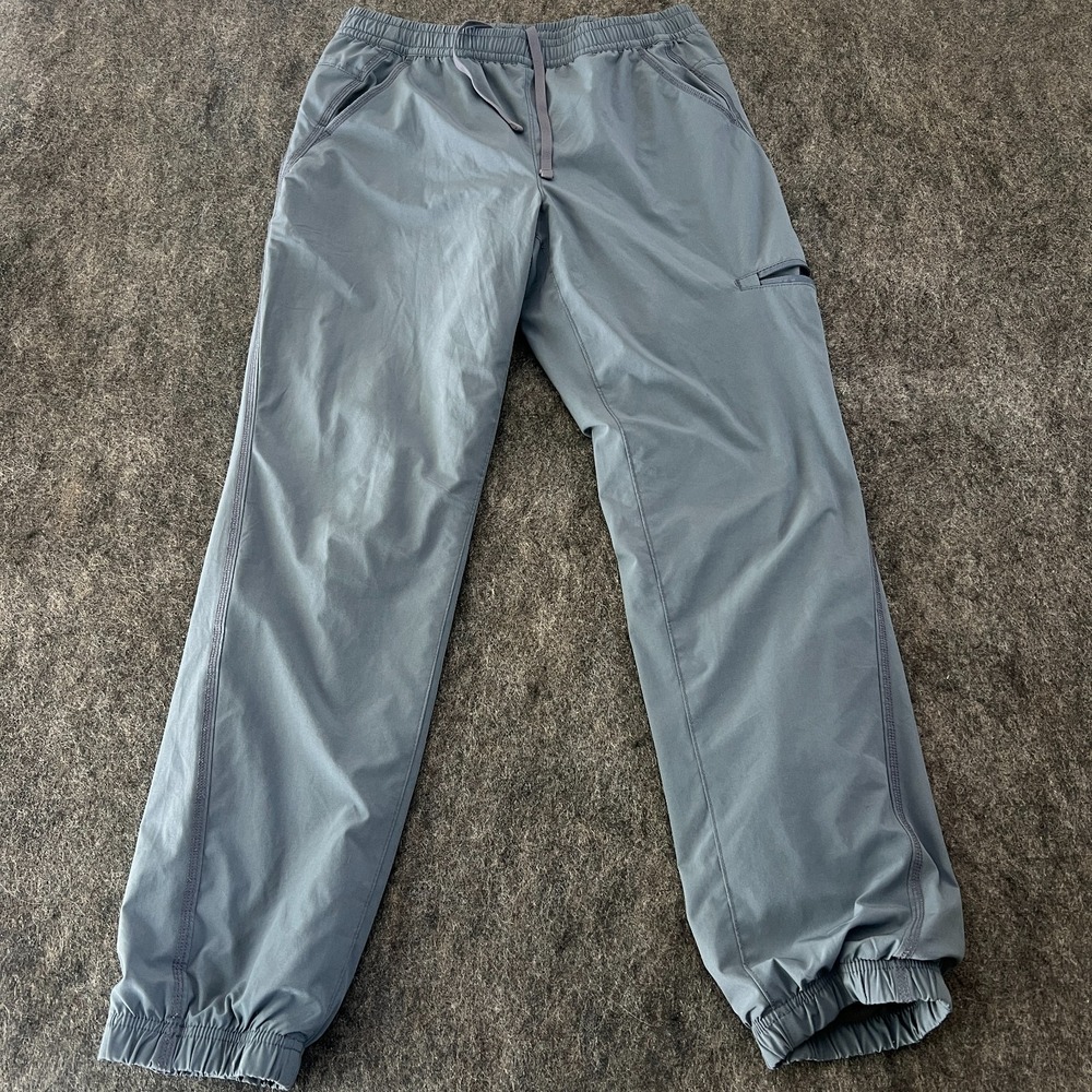Eddie Bauer Travex Fleece Lined Pants Women Size 8 Blue Gray Casual Outdoor - Picture 1 of 6